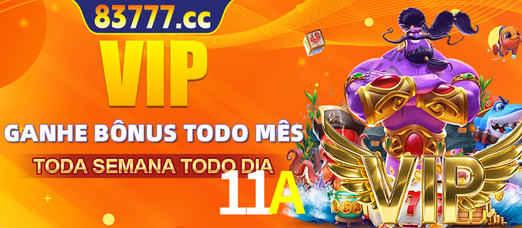 Banner promocional do 11A oferecendo 100% de recompensas adicionais contínuas para quem fizer o login diário (Daily sign-in), com um mascote de coelho.